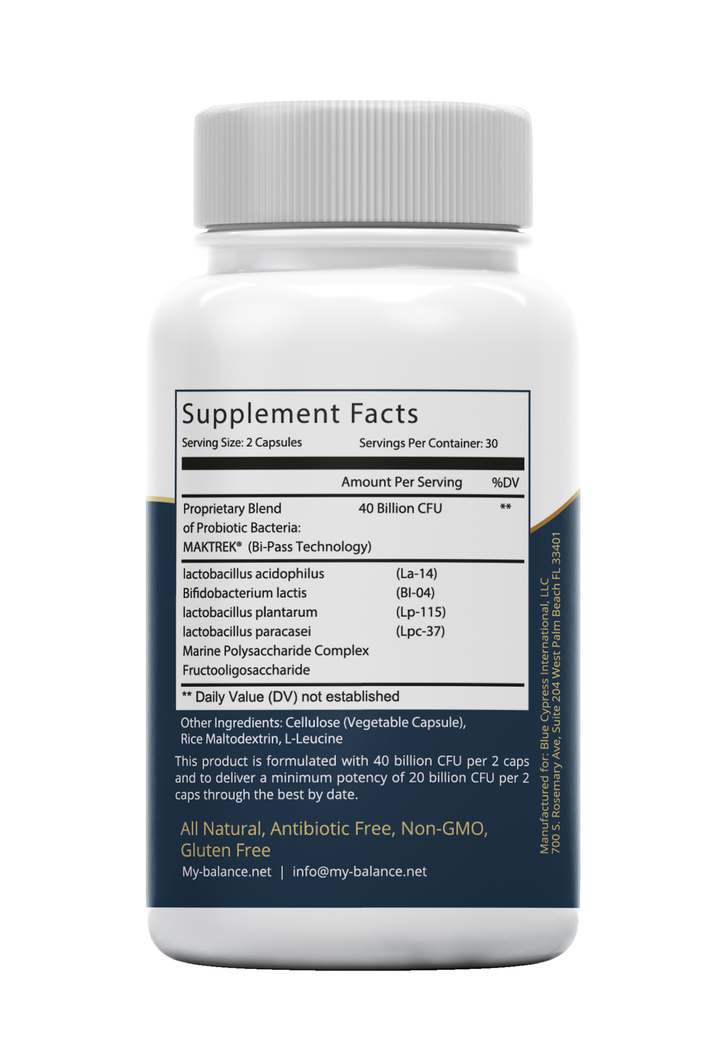 Probiotic 40 Billion, Digest and Defend, Capsules