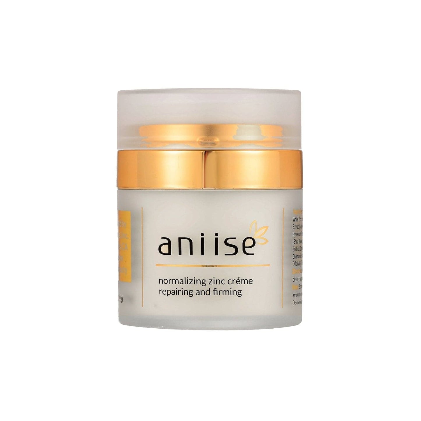 Aniise Natural Skin Care: Normalizing Zinc Face Cream: Oily and Sensitive Skin - Unisex
