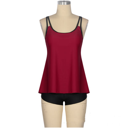Two-Piece Bathing Suit with Shorts / Swimwear