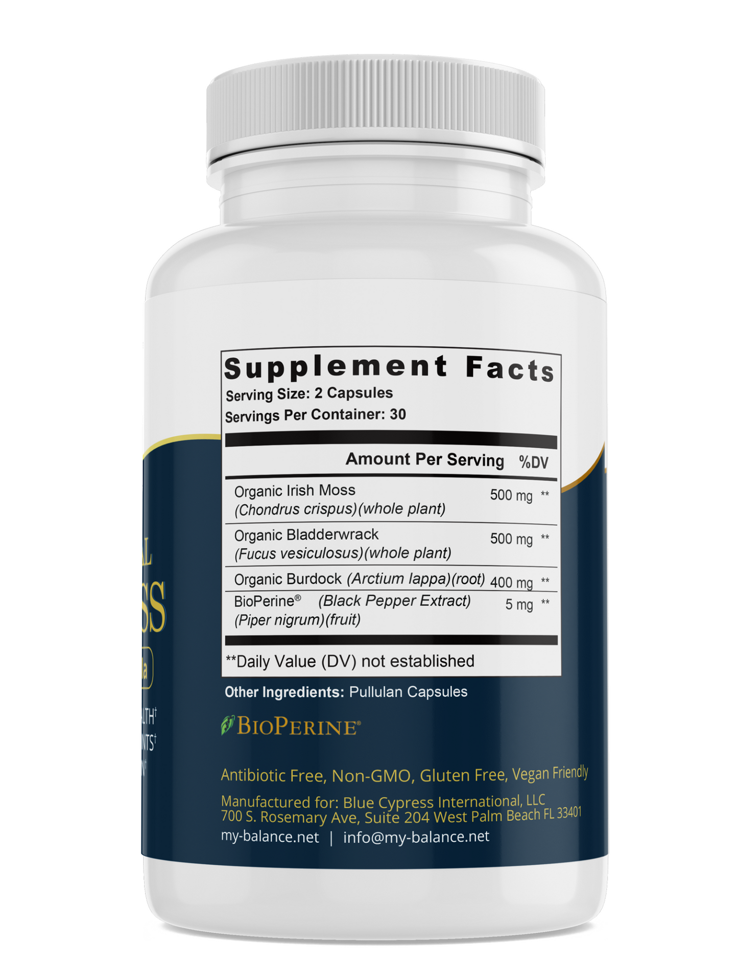 Sea Moss Capsules, All Natural Organic